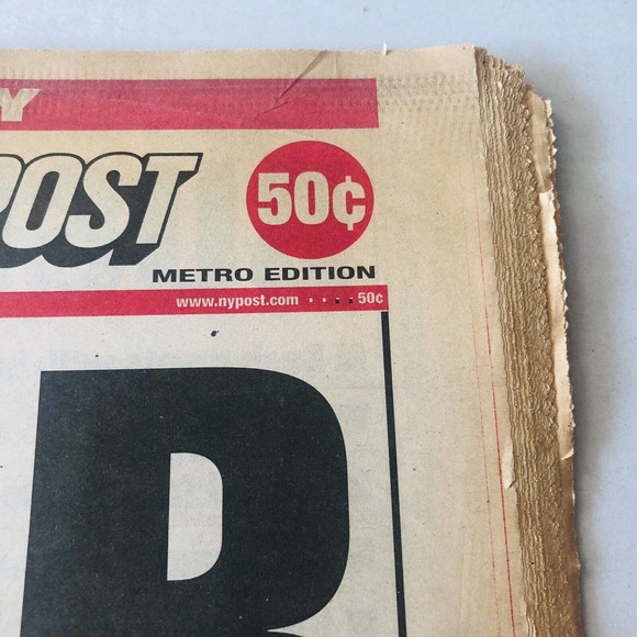 Vintage New York Post September 2001 Edition War WTC Attack on America NYPD FDNY - Picture 3 of 10